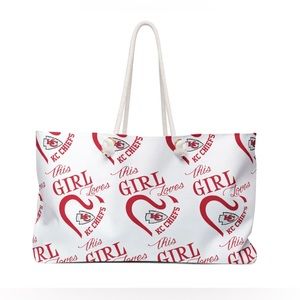 Graphic Custom Designed Ladies Kansas City Lover" Large Tote Bag